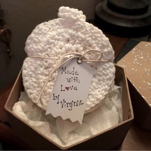 Girl wash your face! With 100% cotton handmade face scrubbies. Perfect gift